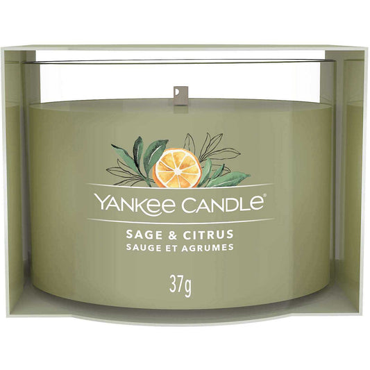 Yankee Candle - Candela votiva in vetro Sage & Citrus