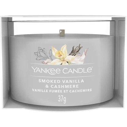 Yankee Candle - Candela votiva in vetro Smoked Vanilla & Cashmere