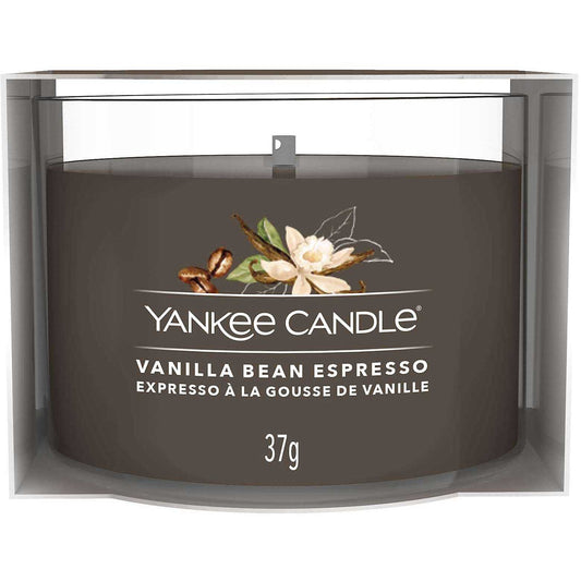 Yankee Candle - Candela votiva in vetro Vanilla Bean Espresso