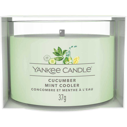 Yankee Candle - Candela votiva in vetro Cucumber Mint Cooler