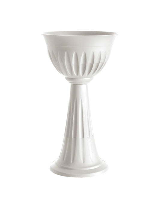 VASO A COLONNA ALBA - bianco 43 CM