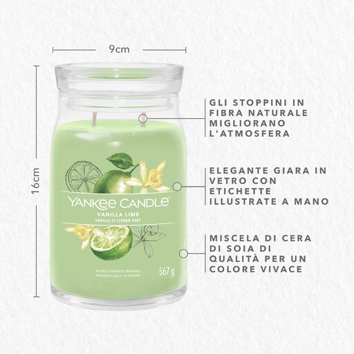 Yankee Candle Signature - Giara grande Vanilla Lime