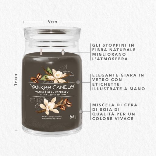 Yankee Candle Signature - Giara grande Vanilla Bean Espresso