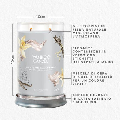 Yankee Candle Signature - Tumbler Grande Smoked Vanilla & Cashmere