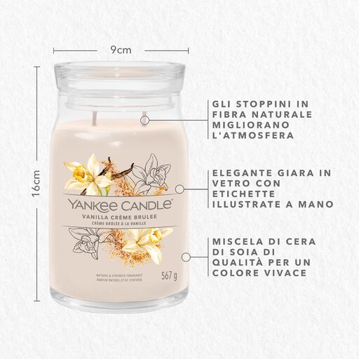 Yankee Candle Signature - Giara grande Vanilla Crème Brûlée