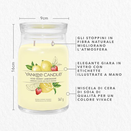 Yankee Candle Signature - Giara grande Iced Berry Lemonade