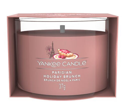 Yankee Candle - Candela votiva in vetro Parisian Holiday Brunch