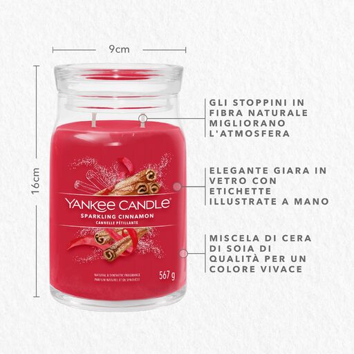 Yankee Candle Signature - Giara grande Sparkling Cinnamon