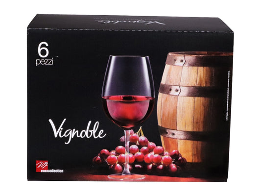 SET 6 BICCHIERI VIGNOBLE - vino rosso