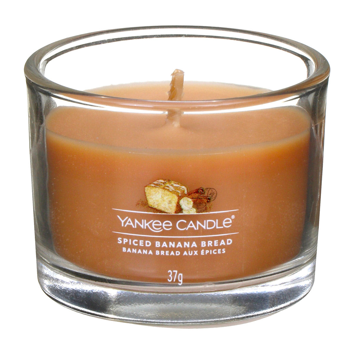 Yankee Candle - Candela votiva in vetro  Spiced Banana Bread