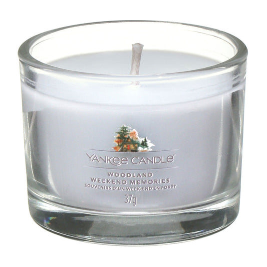 Yankee Candle - Candela votiva in vetro  Woodland Weekend Memories