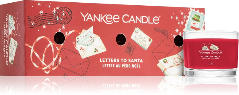 Yankee Candle - Candele votive in vetro - set da 3 - Letters to Santa