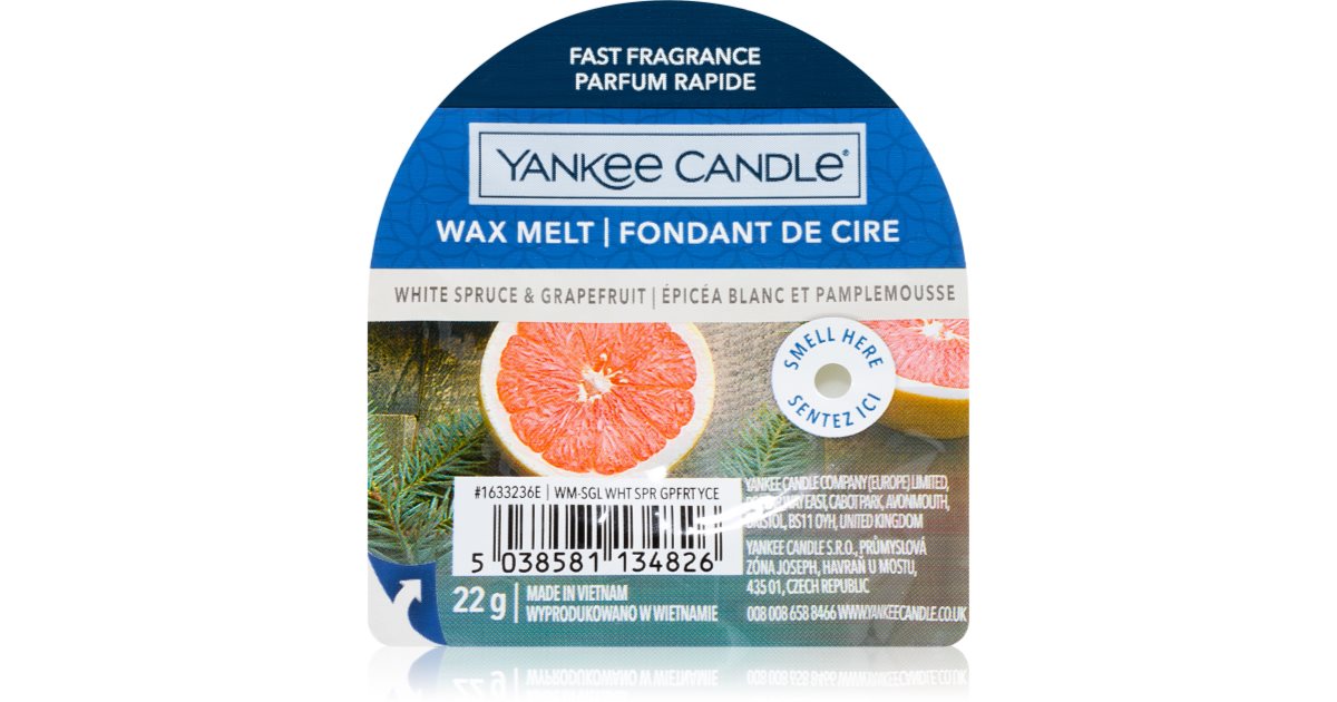 Yankee Candle - Cera da Fondere White Spruce & Grapefruit