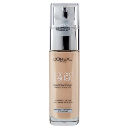 L&#39;Or&#233;al Paris Accord Parfait, Fondotinta Liquido con Acido Ialuronico, 1.5.N Lin/Linen, 30 ml