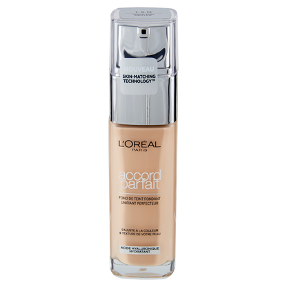 L&#39;Or&#233;al Paris Accord Parfait, Fondotinta Liquido con Acido Ialuronico, 1.5.N Lin/Linen, 30 ml