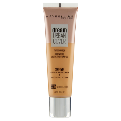 Maybelline New York Fondotinta Liquido Dream Urban City, SPF 50, 305 Golden Ambre