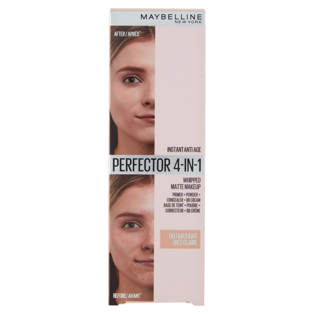 Maybelline New York Fondotinta Perfezionante Instant Perfector, 4 Prodotti in 1, Fair Light, 30 ml