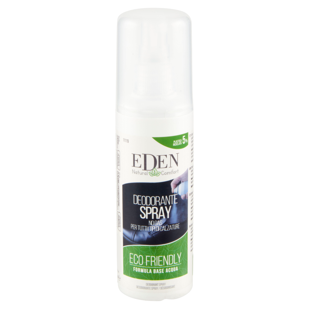 Eden Deodorante Spray No Gas per Tutti i Tipi di Calzature 100 ml ->