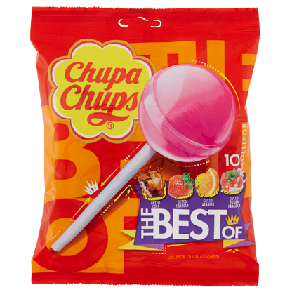 Chupa Chups The Best Of 10 Lollipop Gusti Assortiti 120 g