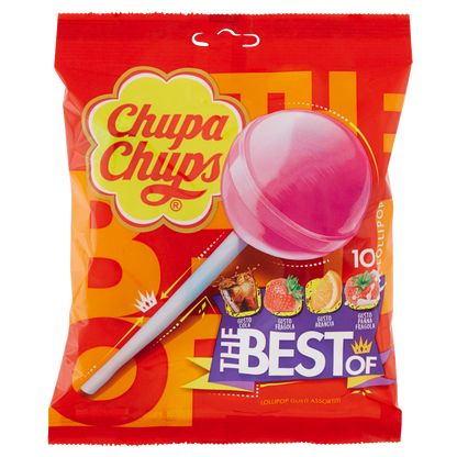 Chupa Chups The Best Of 10 Lollipop Gusti Assortiti 120 g