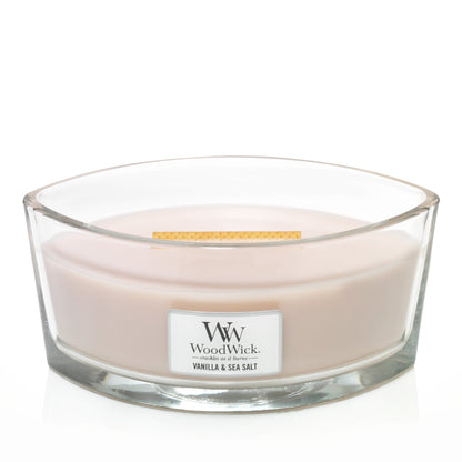 Woodwick - Candela Ellipse Vanilla & Sea Salt