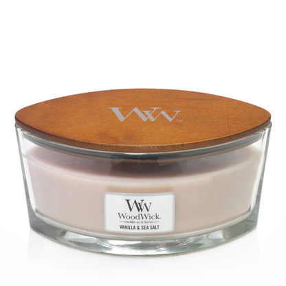 Woodwick - Candela Ellipse Vanilla & Sea Salt