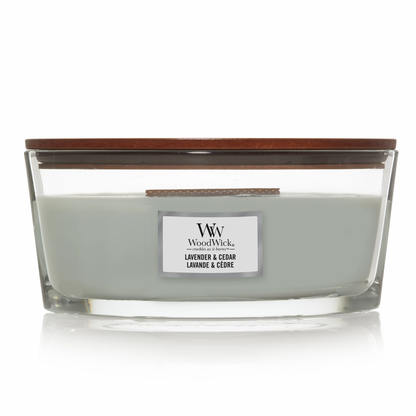 Woodwick - Candela Ellipse Lavender & Cedar