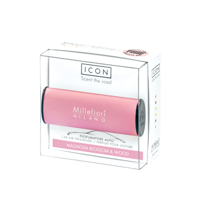 Millefiori - Diffusore Car Air Freshener «Icon» "Classic" Rosa Antico - Magnolia Blossom & Wood