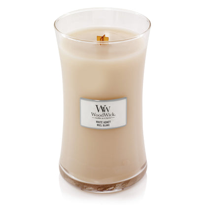 Woodwick - Candela Grande White Honey - Home and Glam