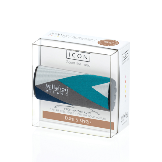 Millefiori - Diffusore Car Air Freshener «Icon» Textile Geometric - Legni & Spezie