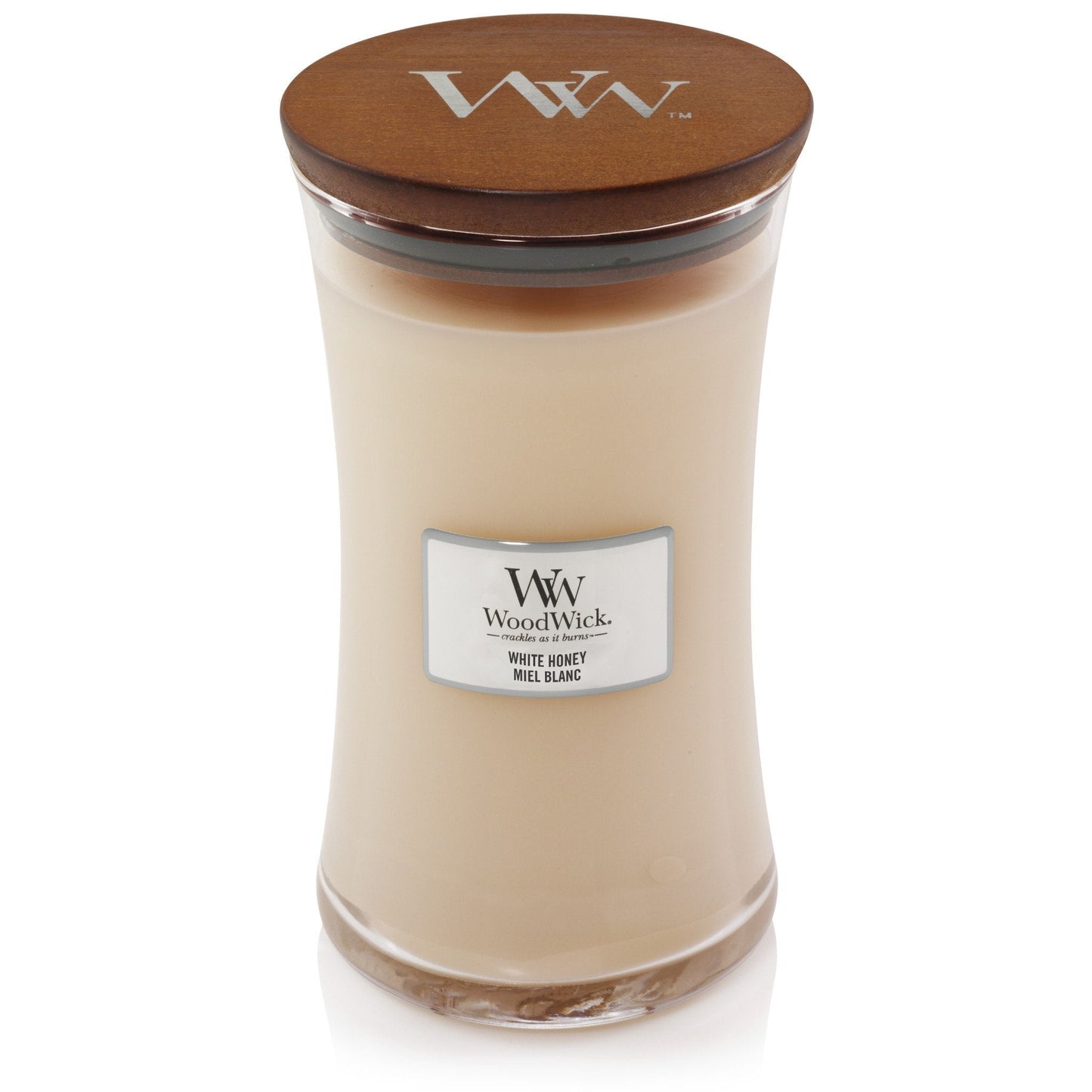 Woodwick - Candela Grande White Honey - Home and Glam