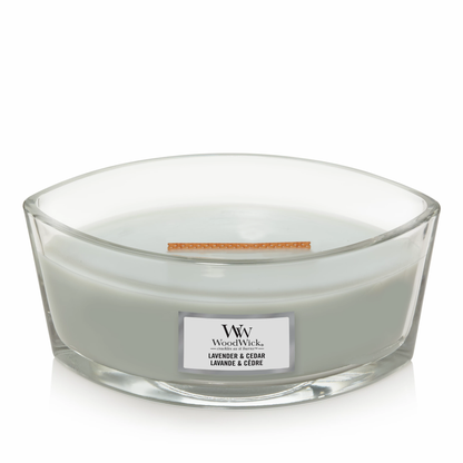 Woodwick - Candela Ellipse Lavender & Cedar