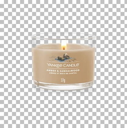 Yankee Candle - Candela votiva in vetro Amber & Sandalwood