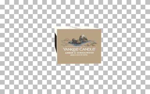 Yankee Candle - Candela votiva in vetro Amber & Sandalwood